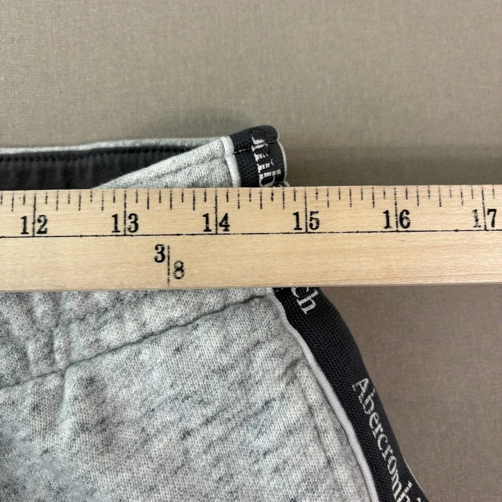 Abercrombie & Fitch Jogger Pants Men Small Heather Gray Soft A&F Fleece Active